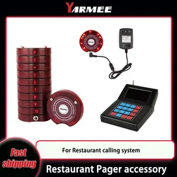 YARMEE-Wireless Restaurante Pager, Chamando Acessórios Do Sistema, Base De Carregamento, Receptor, Transmissor para Clientes, filas de Alimentos