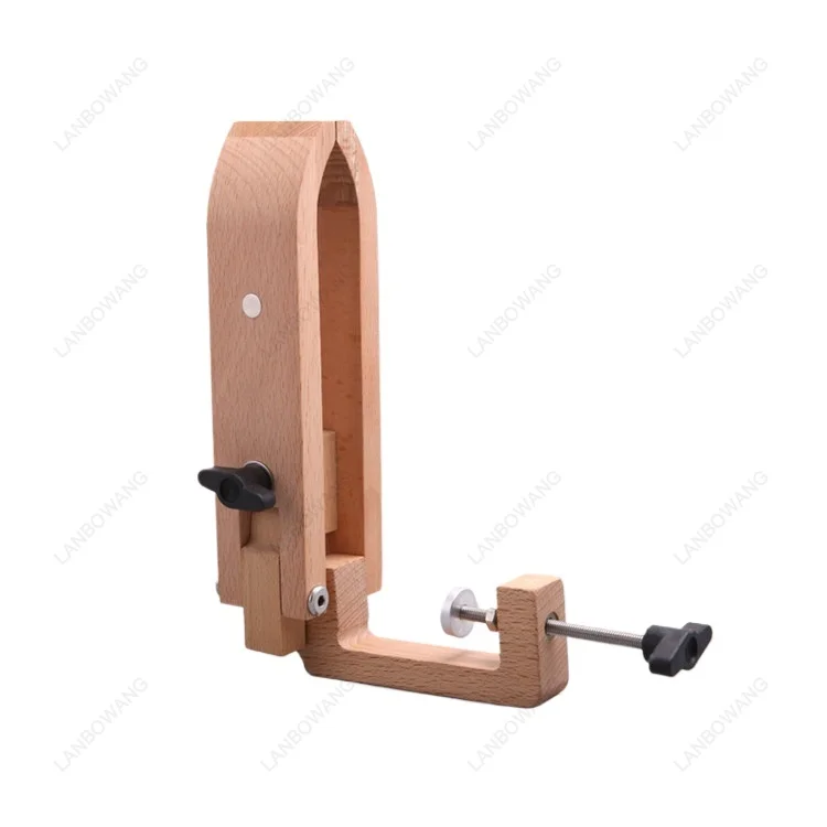 Beech Wood Leather Sewing Clamp DIY Handmade Leather Craft Stitching Fixed Holder Hand Working Tool