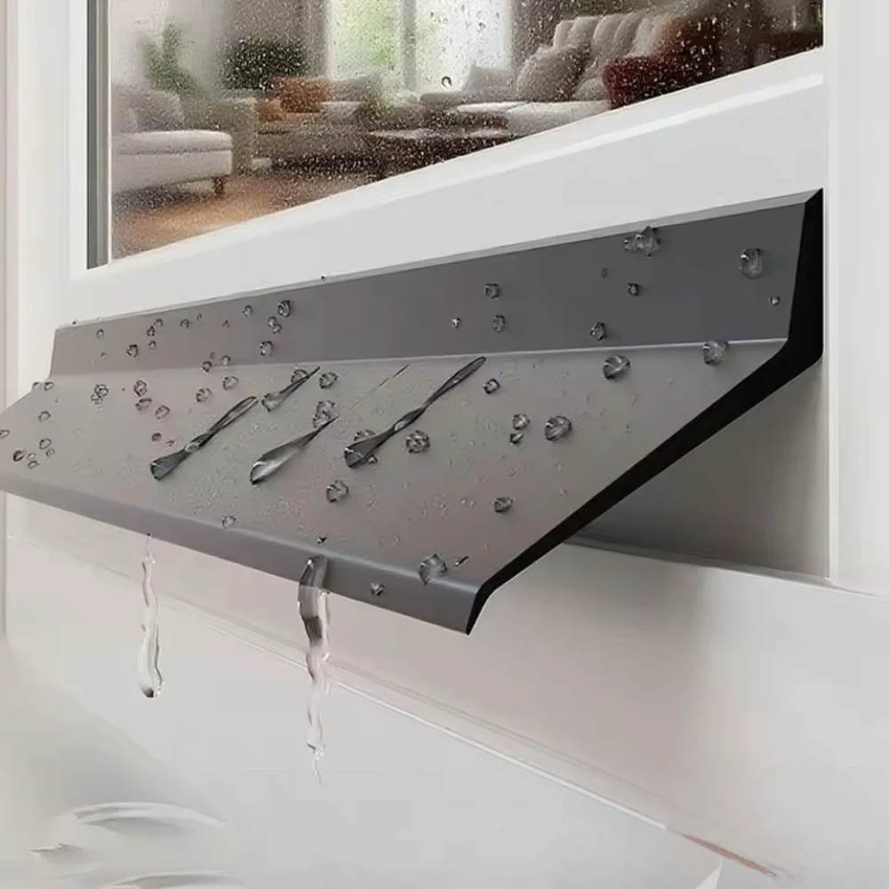 Barre de blocage d'eau pour fenêtre coulissante, 50mm/1,97 pouces, bande d'étanchéité contre la plui