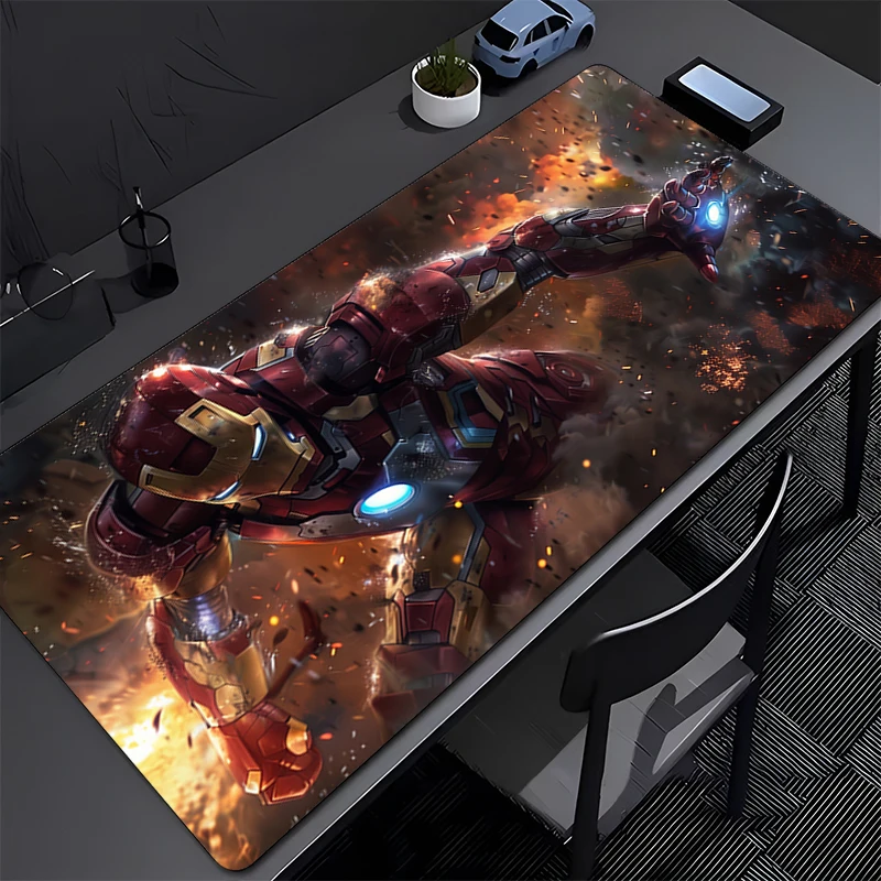 Tapis de bureau tapis accessoires de bureau ordinateur portable Gamer tapis Iron Man Anime tapis de souris tapis de souris Tables de bureau tapis de souris tapis de clavier