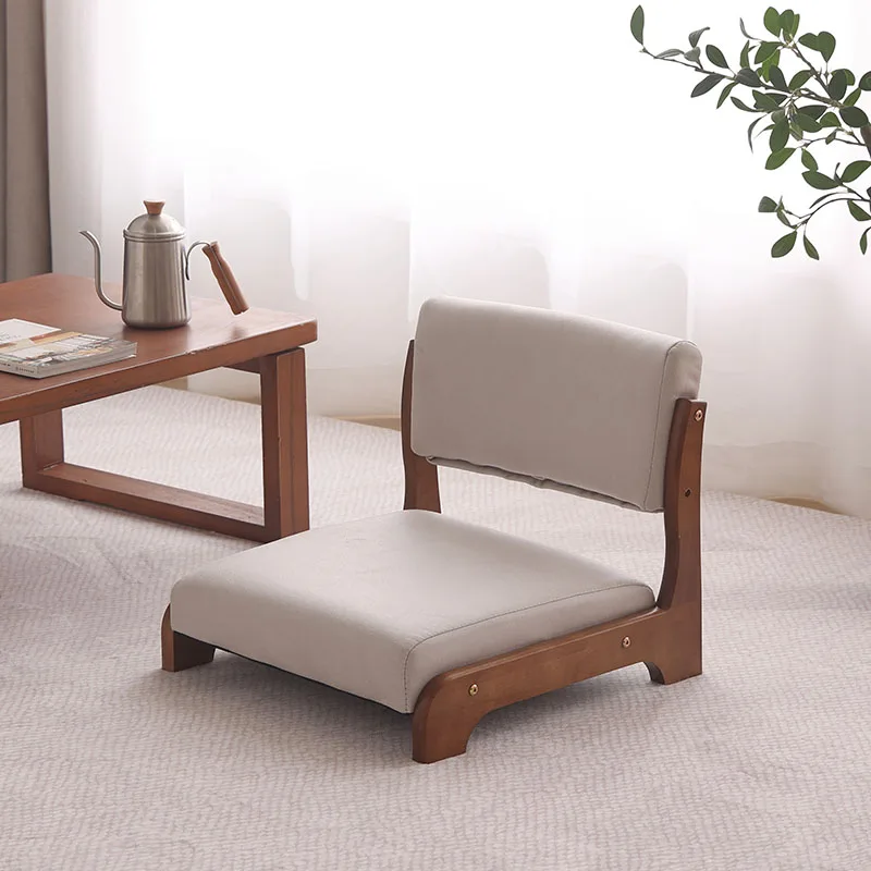 

Напольный стул со спинкой, безногие татами, подушка для сиденья, чайный столик из массива дерева, низкопрофильный стул для сидения, эркер для спальни