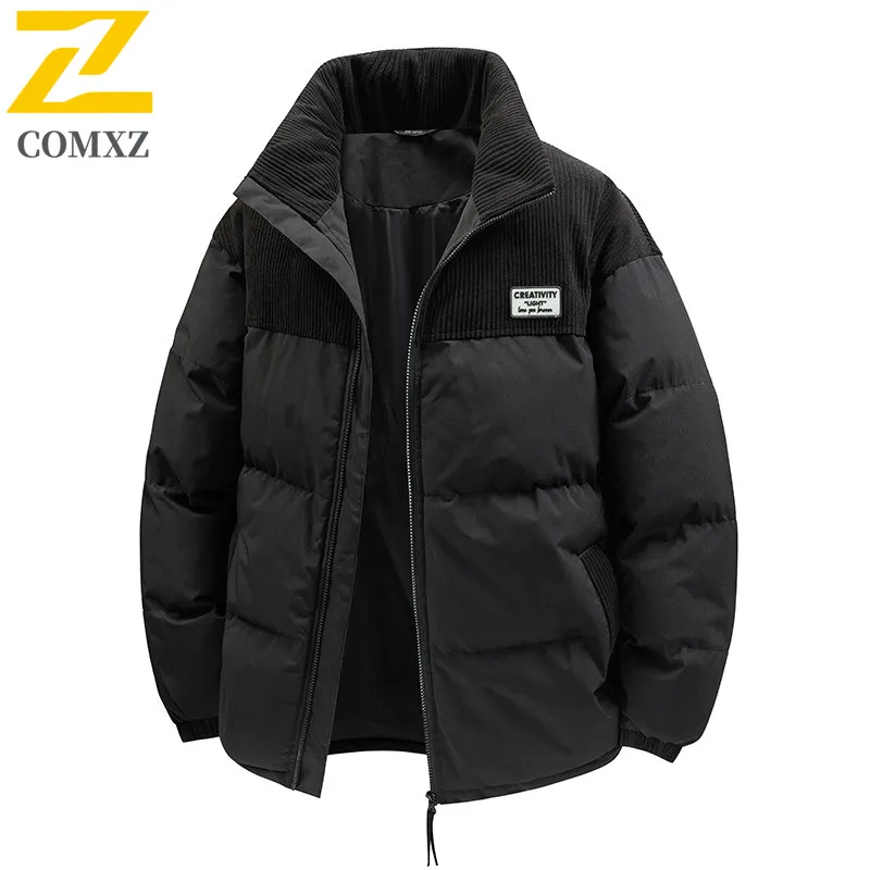 

Men's Cotton Jacket 2025 New Edition Cotton Thickened Anti Cold and Warm Stand Up Collar Outdoor Casual Loose Winter Down Jacket