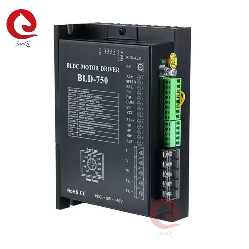 

48V Brushless DC Motor Driver BLD-750 18-52VDC 750W BLDC Motor Controller For Hall Sensors Motor