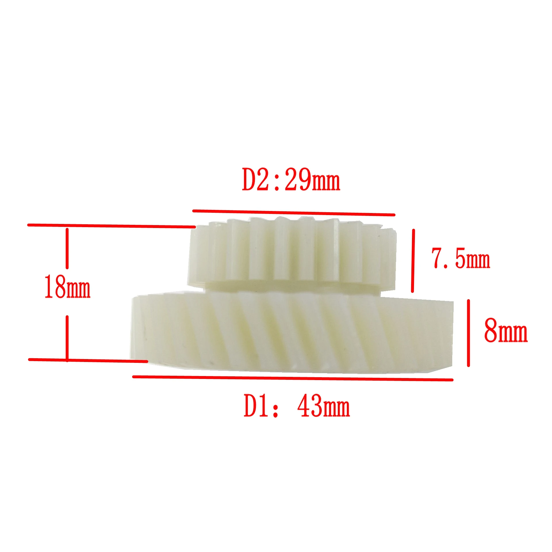 AKM Motor 100SX Nylon Gear Spare Part Aikema 3Pcs 27-39 Teeth Number Helical Internal With Bearing