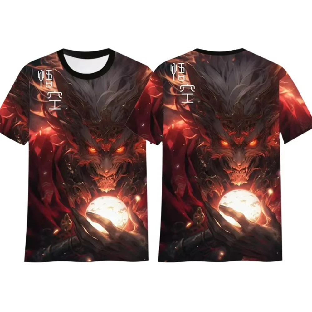 New Arrival Role Playing Game Black Myth: Wukong 3D Print T-shirts Fashion Men/Women Short Sleeve O Neck Top Unisex Streetwear