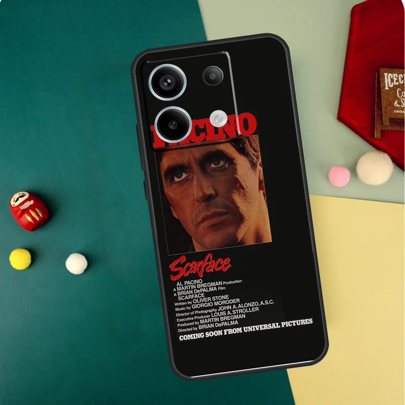 Scarface Al Pacino Movie Case For Xiaomi Redmi Note 13 11 8 9 10 12 Pro 12S 11S 10S 9S Redmi 13C 9C 10C 12C Cover