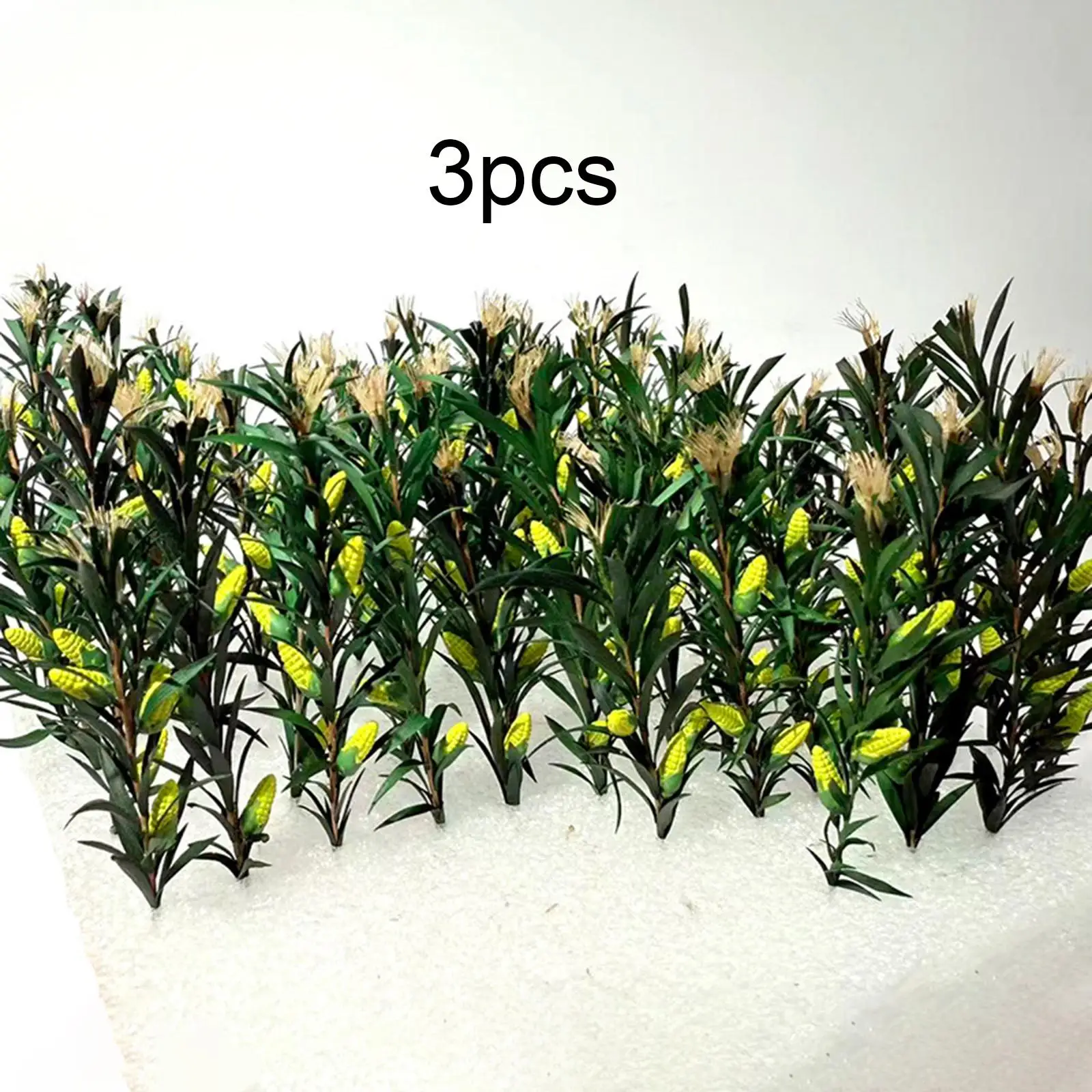 

3Pcs Miniature Cornstalks DIY Layout Static Scenery Model Maize Stalks Model for 1/35 1/32 1/48 DIY Crafts DIY Scenery Landscape