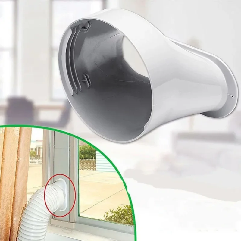 15cm Air Conditioner Connector Exhaust Duct Flat Nozzle Interface For Mobile AC Unit