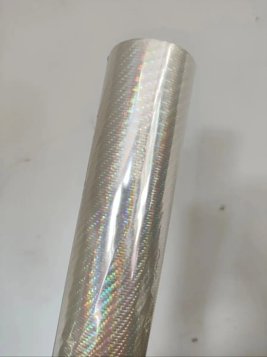

Transparent holographic foil meteor shower pattern hot stamping foil for paper or plastic laminate film transfer