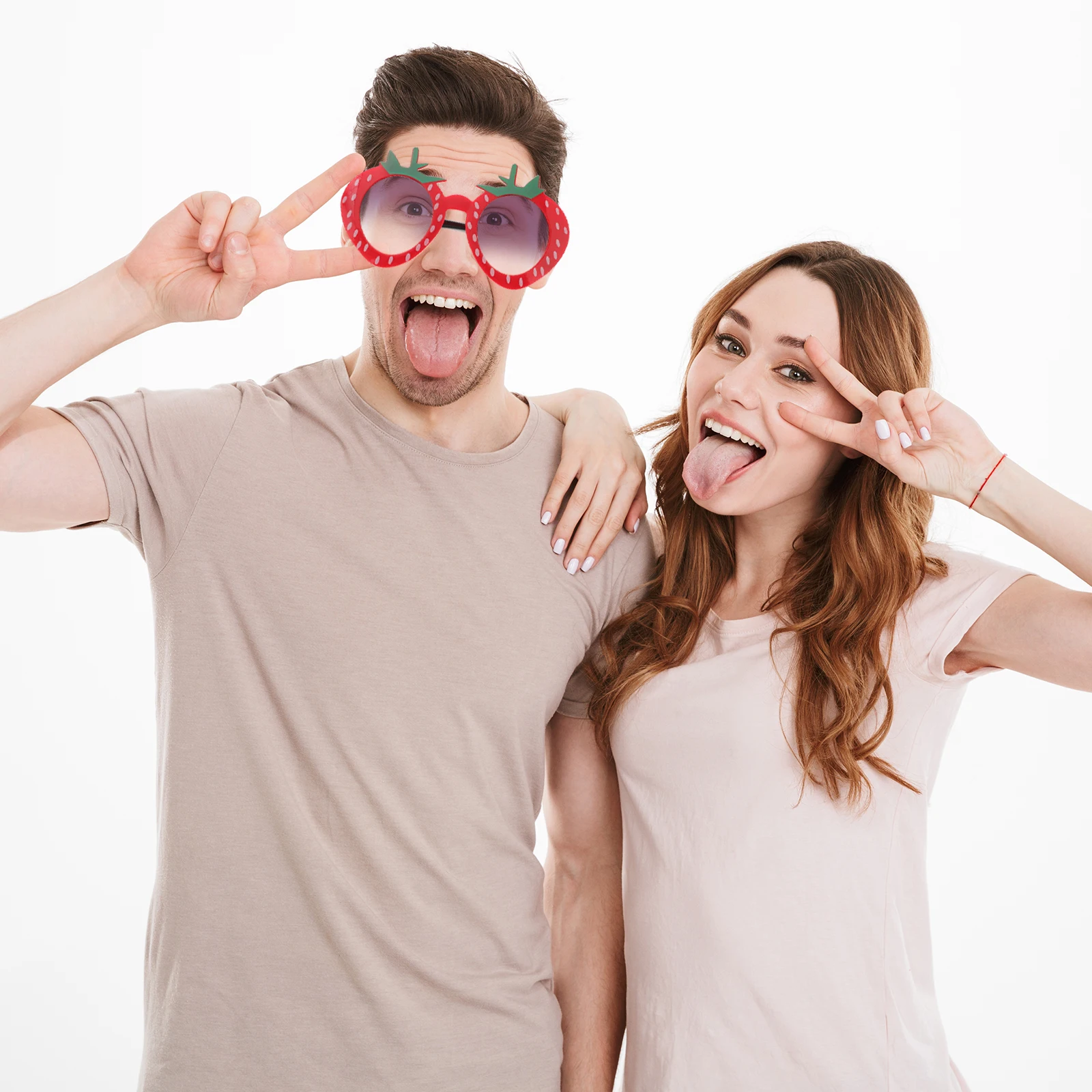

Funny Strawberry Sunglasses Party Accessories Fruit Style Fashion Glasses For Carnival Dress Festival Adults