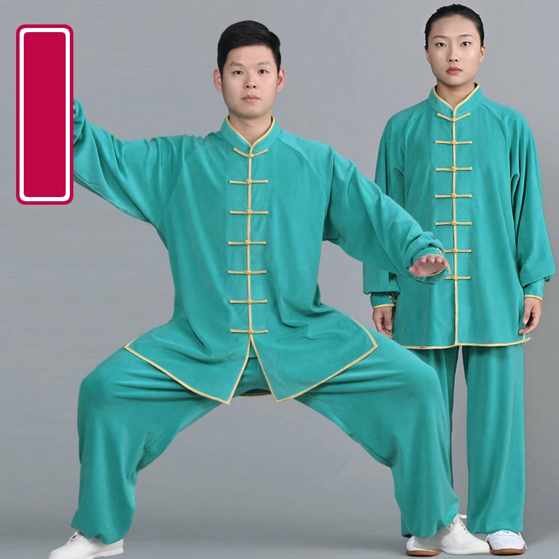 Winter Fleece Tai Chi Clothing Warm Kung Fu Clothes Martial Arts Uniform for Men for Women Thick