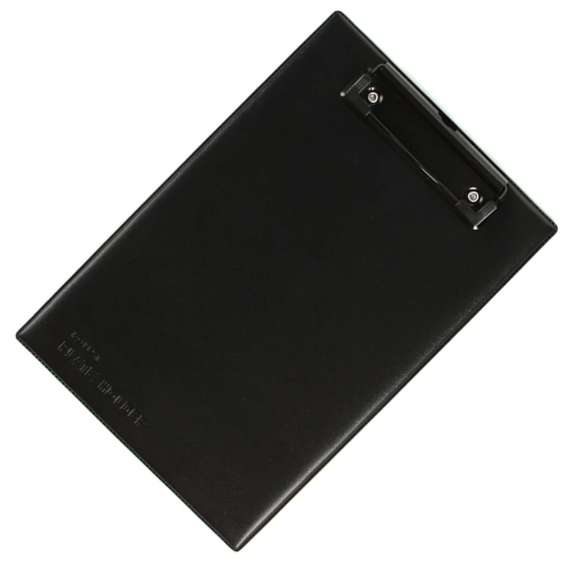 Prancheta couro com gancho suspensão retrátil Placa escrita conferência couro