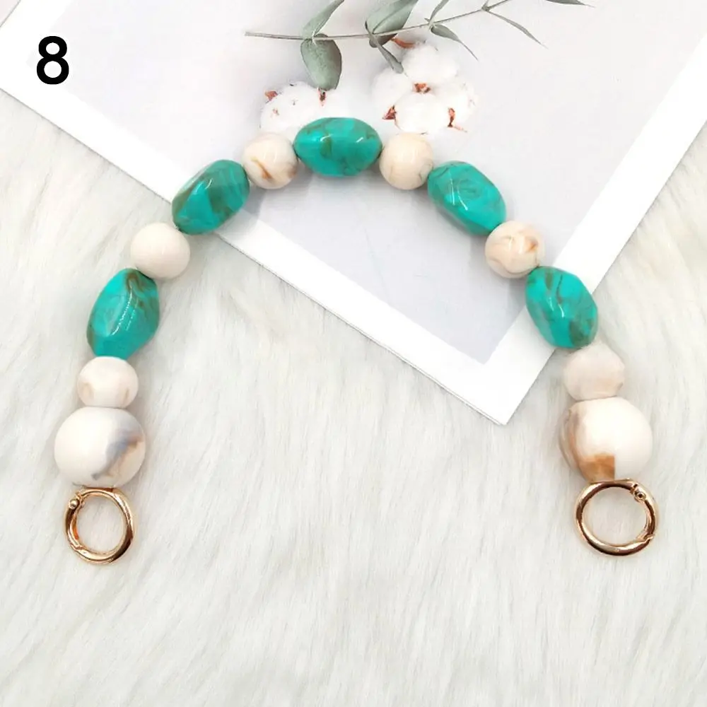 

Exquisite Retro Handbag Chain Resin Colorful Phone Case Hanging Chain Replaceable Extension Bead Chain Phone Case Accessories