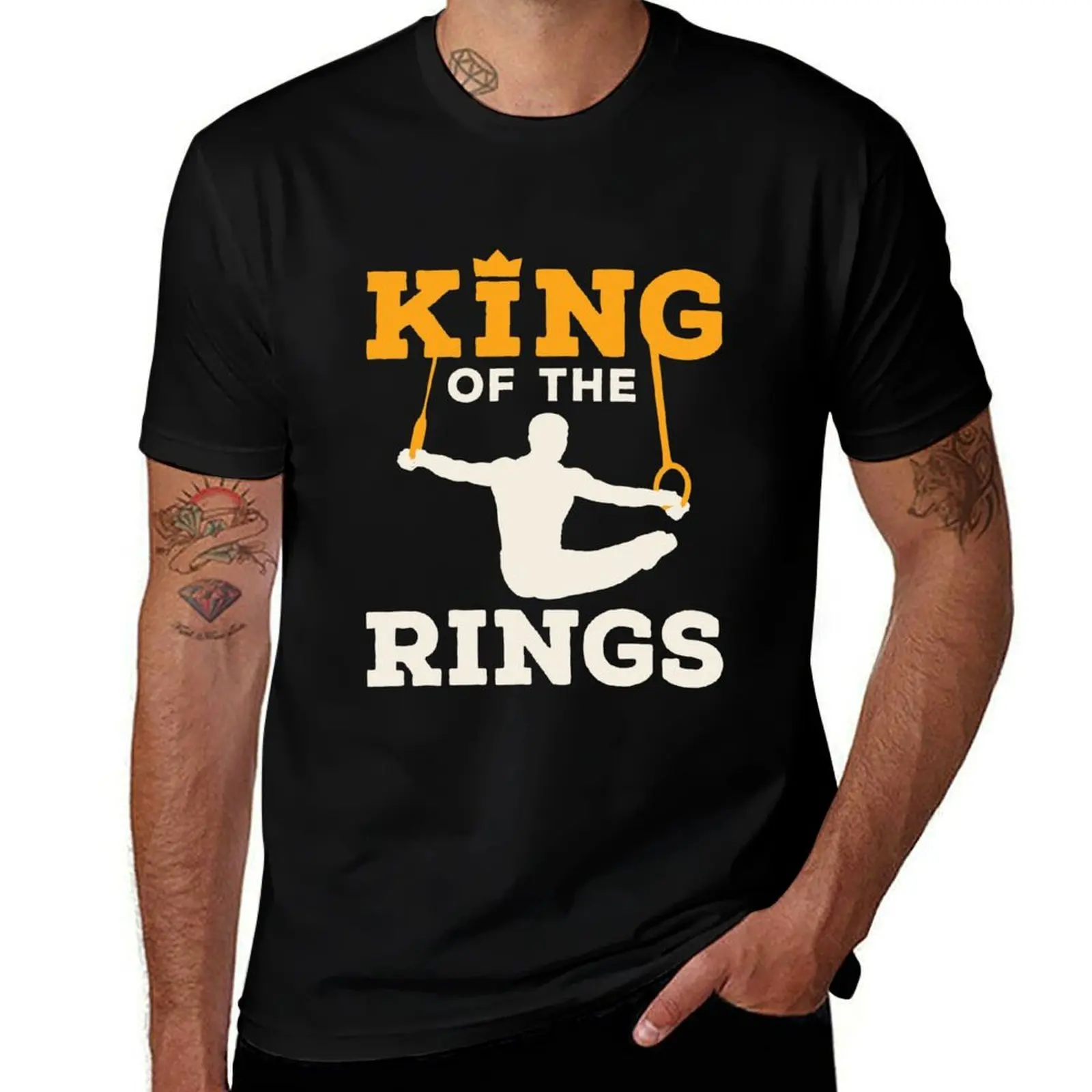 Boys Gymnastics King of the Rings T-Shirt Moisture Control Sports Tee T-Shirt