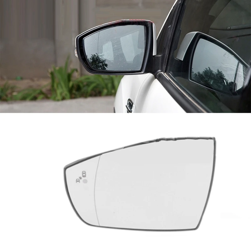 

Outside Rearview Mirror Glass With BSD Side Mirror Reflector Lens Heated Blindspot Assist For Ford Escape Kuga 2013-2019