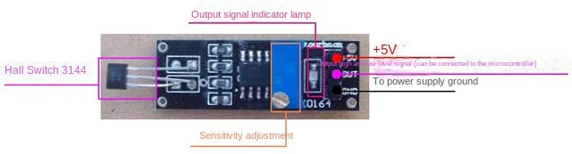 Sensor Hall interruptor Hall módulo sensor Hall para vehículos inteligentes