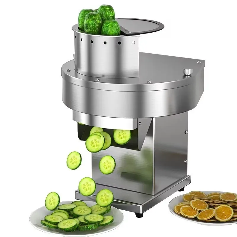 

Slicer Commercial Electric Slicer and Shredder for Lemons Potatoes Radishes Fruits and Vegetables Processing Equipment