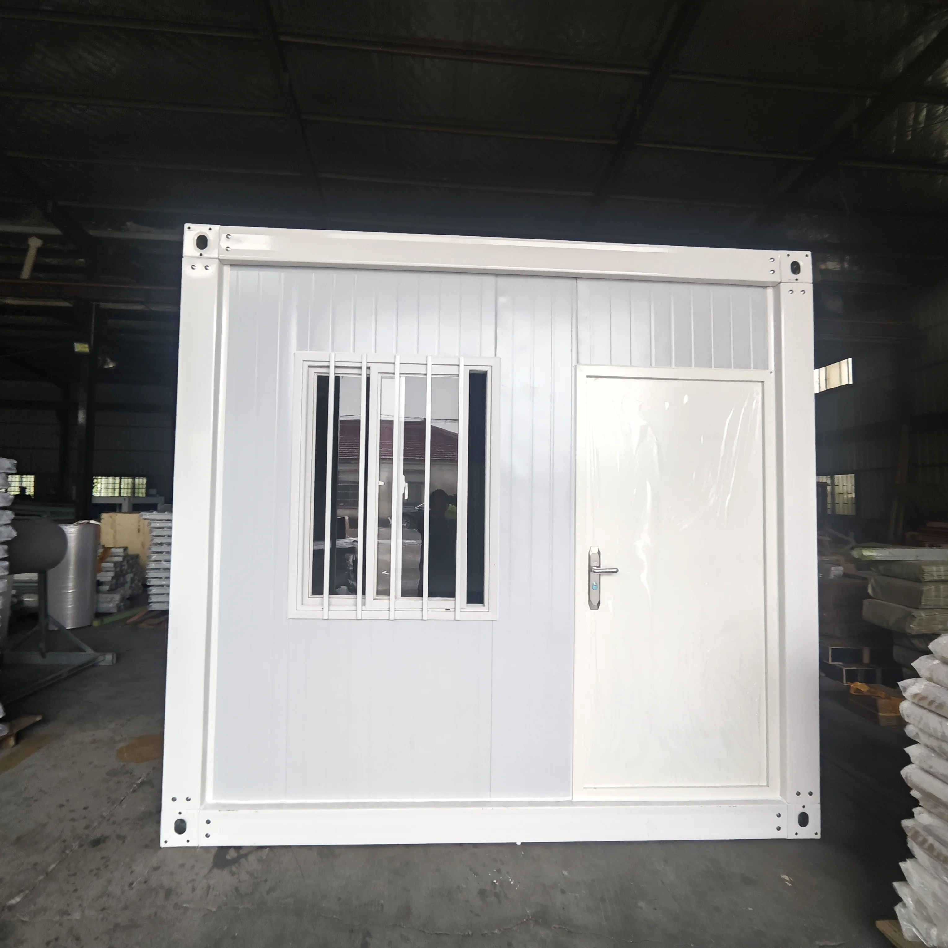 Customized Assembled Mobile Camping Container House Office Use Steel Structure Safety House for Sale