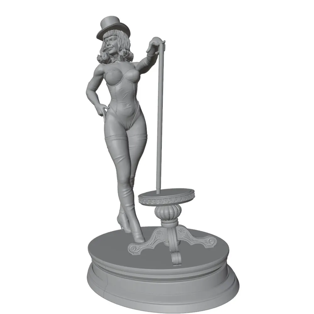 1/24 Sexy Magician Resin Model Kits GK Miniature 3D Printed Gray Model Figurine DIY Doll Collection Unassembled And Unpainted