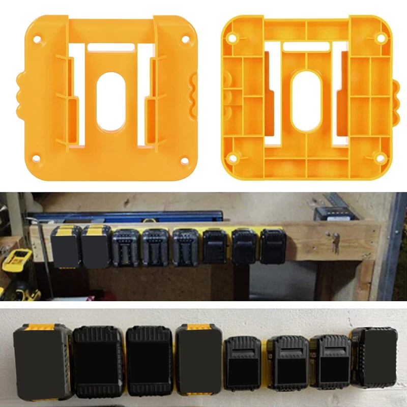 Imagem -04 - Battery Holder Stand para Dewalt Bateria Li-ion Wall Mount Battery Dock Storage Rack Dcb182 Dcb203 18v 20v Pcs 10 Pcs