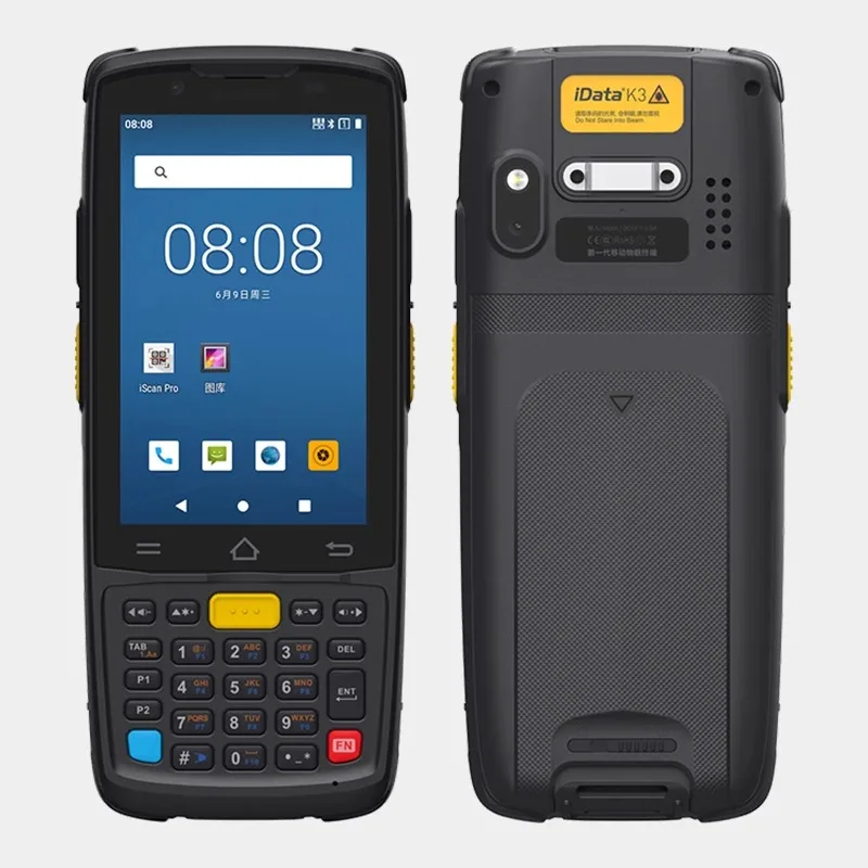 Rugged Handheld PDA Scanner 4 Inch Android 13 Data Collector Barcode Terminal For Warehouse Inventory
