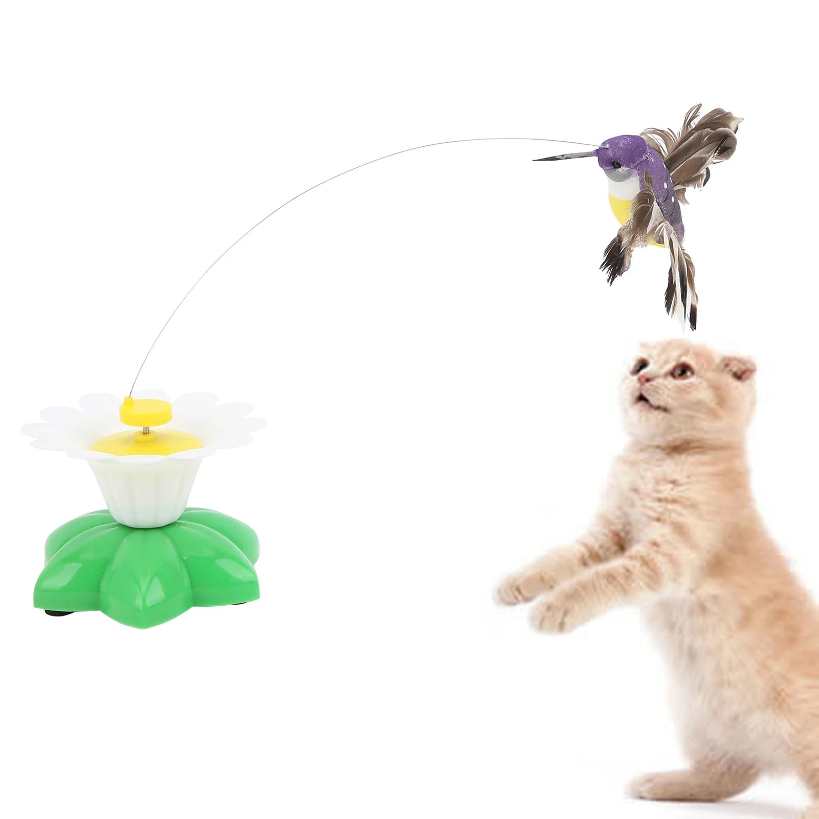 Electric Flying Bird Cat Toy Lifelike Flying Movement Interactive Cat Toys For Kitten Small Animals