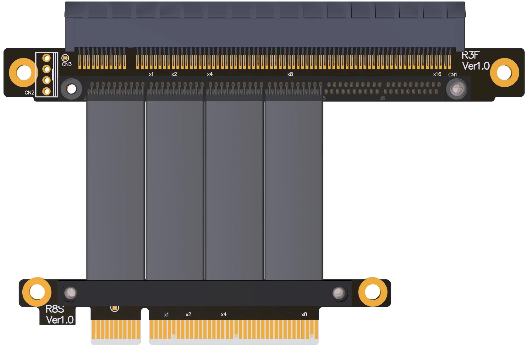 ADT PCI Express 3.0 4.0 X8 To X16 Extension Cable Riser Extender PCI-E 8x 16x Support AMD NVIDIA Graphics Video Cards RTX3060