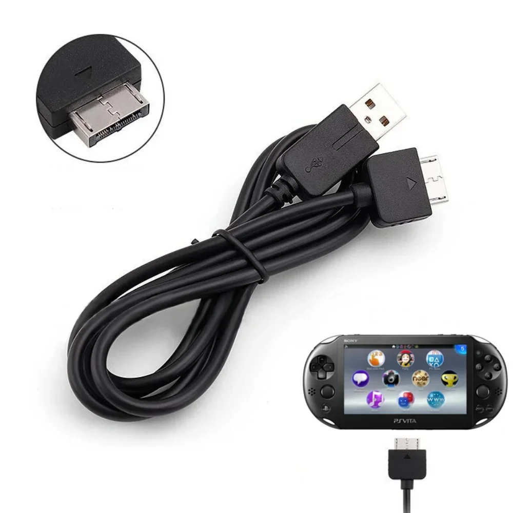 

Handheld Console for PSVita Charging Cable 1m 2 in 1 USB Data Sync Cord High Speed Nickel Plating for Playstation Vita 1000