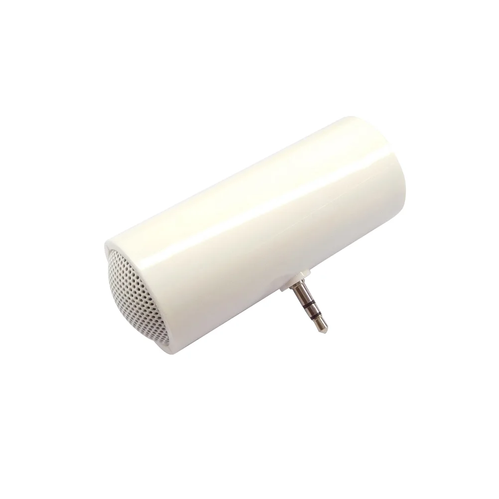 35mm Plug- Jack Mini Portable Stereo Speaker for Phone Tablet (White) phone speaker tablet speakers