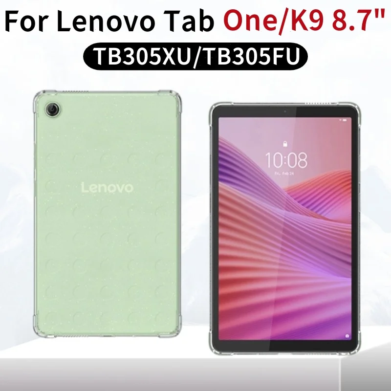 For Lenovo Tab One 8.7 inch 2025 Protective Case Lenovo Tab K9 Silicone Soft Tpu Airbag Cover Funda TB305XU/TB305FU 8.7