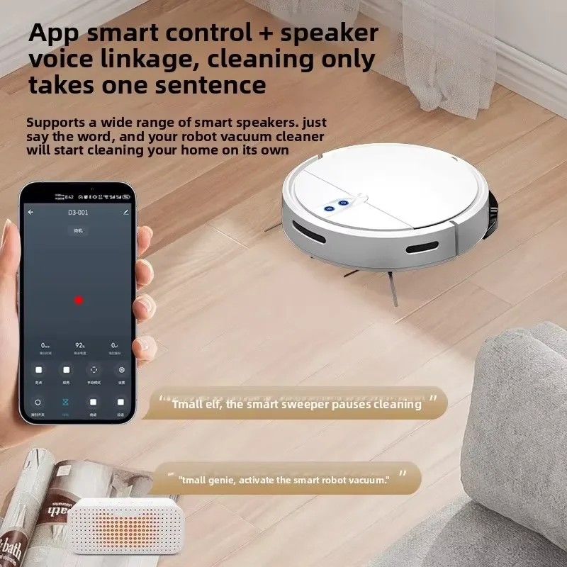 For Fully Automatic Intelligent Robot Vacuum No Wash All In One Mobile Phone Remote Control Sweeping Mopping Machine