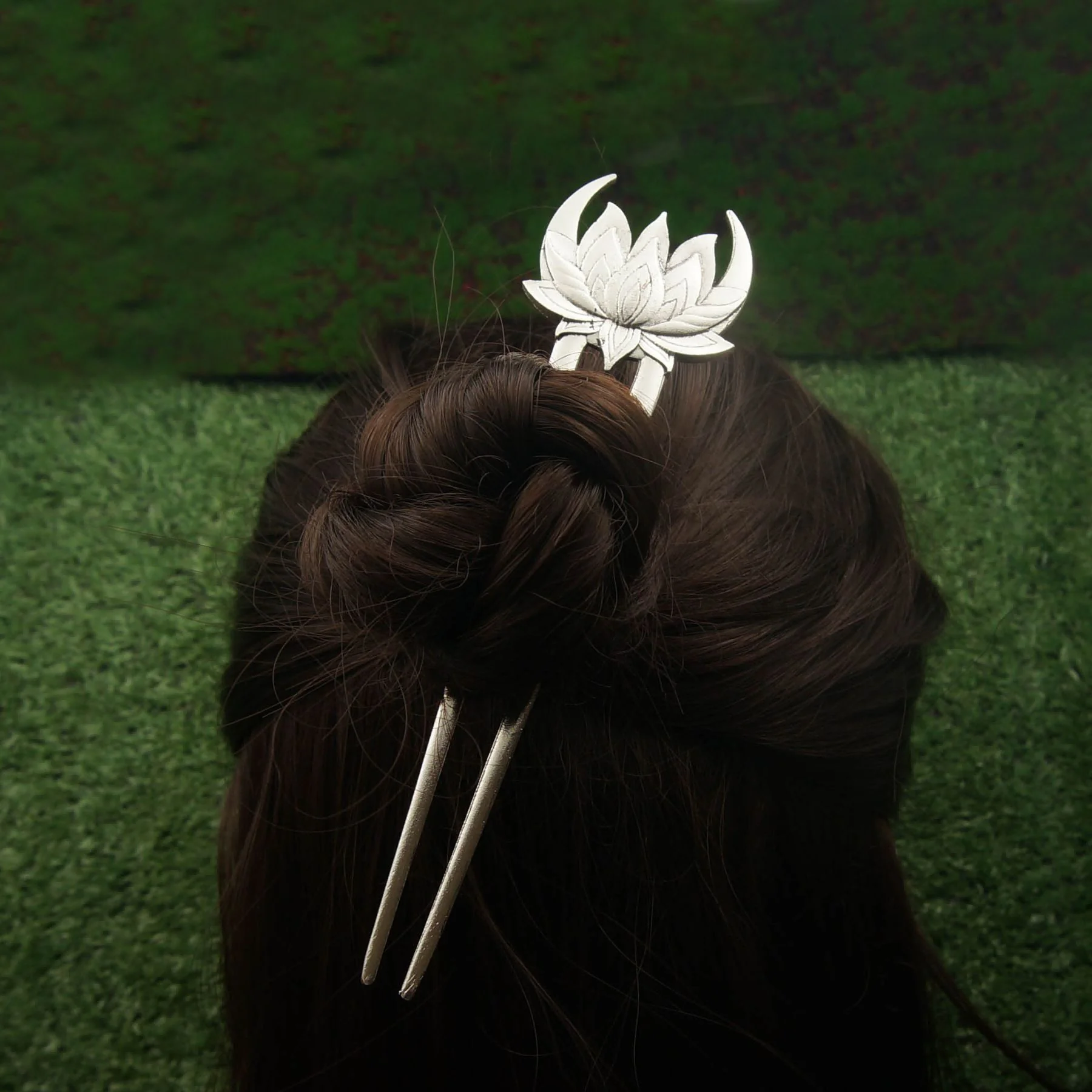 Viking Retro Lotus U-Shaped Hairpin Hair Stick Women's Hairpin Trendyy Fashion Hair Versatile Hairpin Hair Accessories Scandinavian Norwegian Style Party Accessories Valentine's Day Mother's Day Birthday Gift