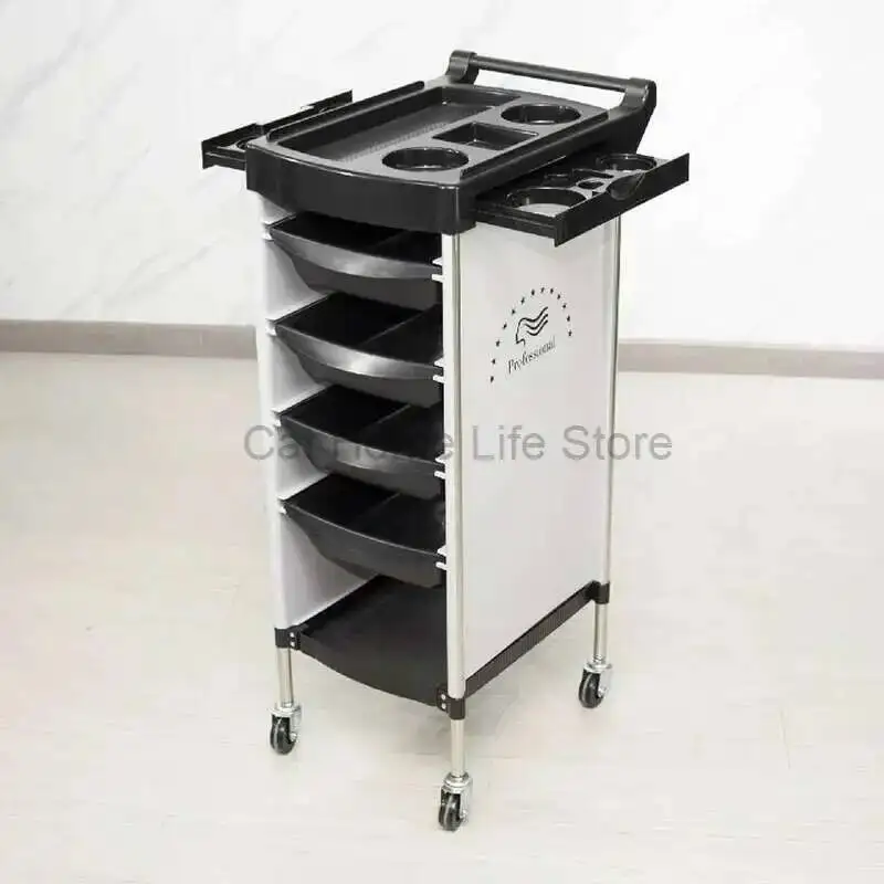 

Italian Style Originality Modern Trolley Multifunctional Designer Barber Shop Trolley Beauty Salon Furniture Skjuta En Vagn HBSC