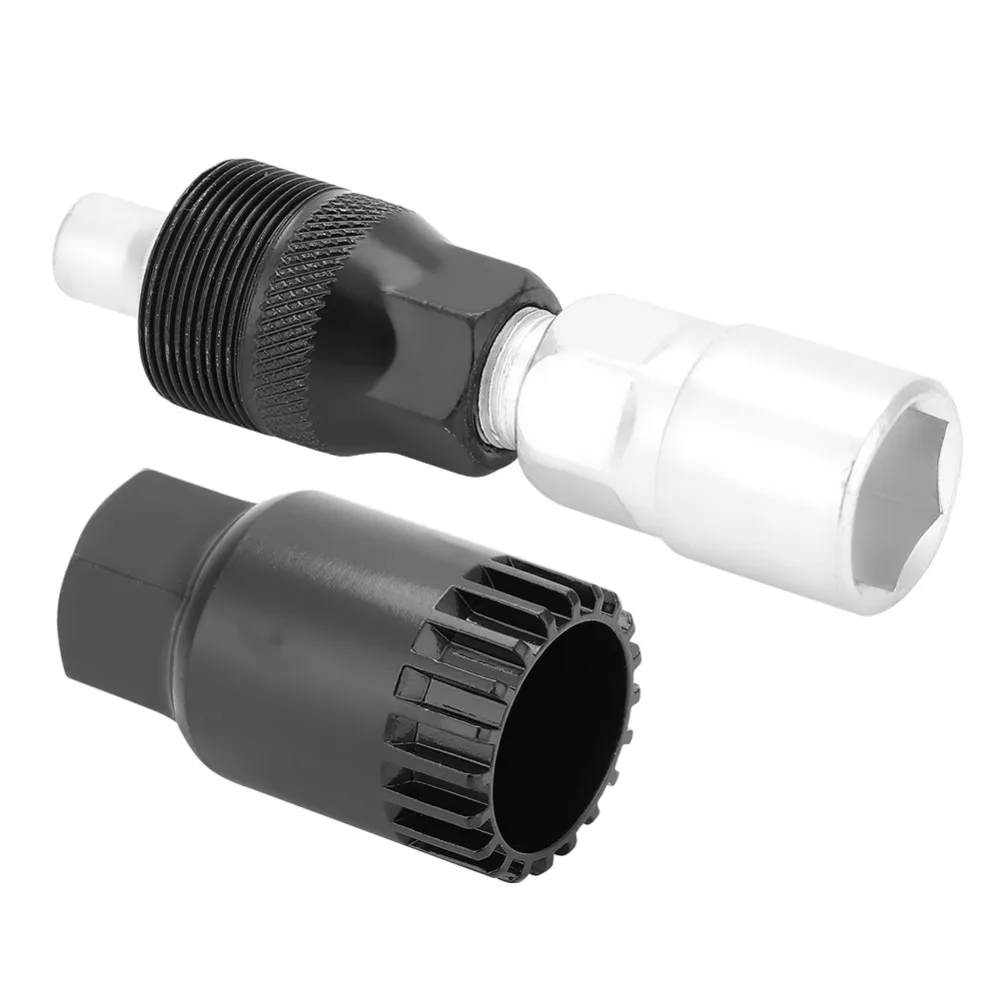 1 مجموعة الكربون الصلب الدراجة كرنك النازع الشظية + الأسود الثقيلة دراجة أداة إصلاح قوس أداة إزالة الصواميل صيانة الدراجة #4