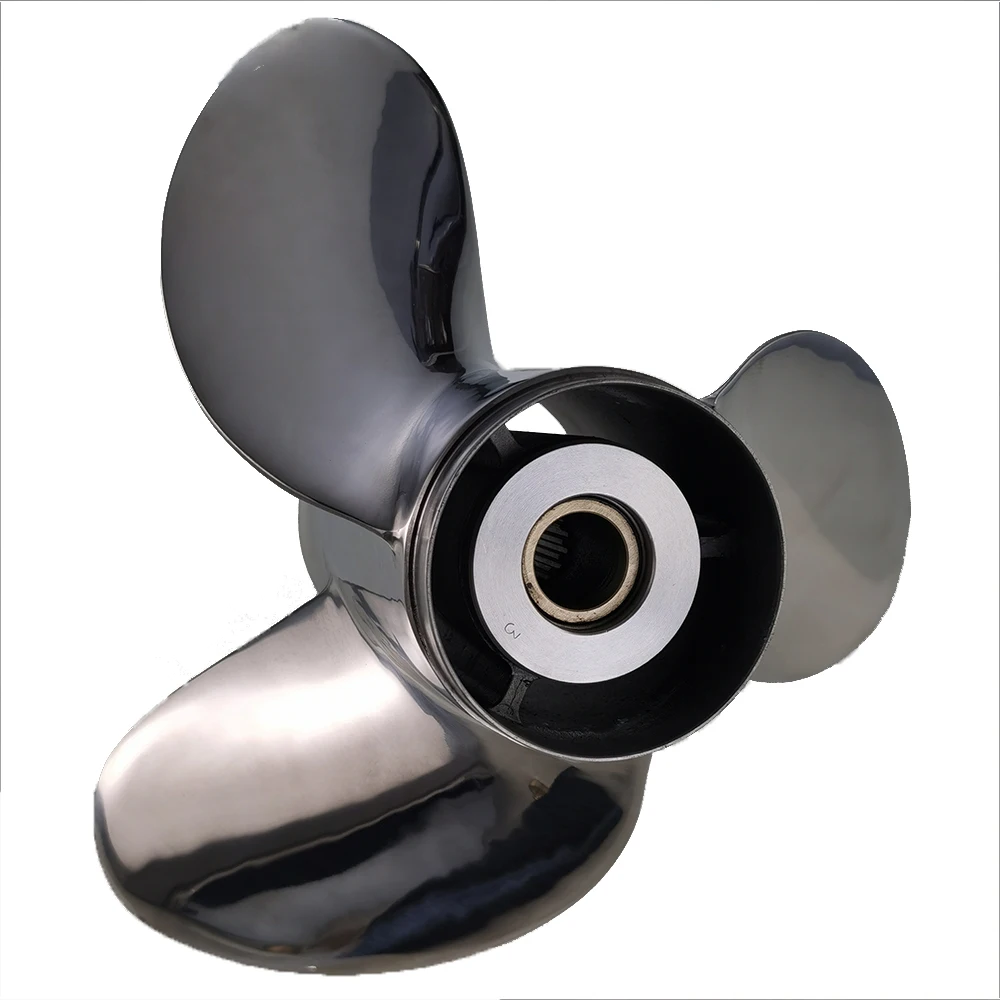 Excellent Quality 50~130 Horsepower Three Blade Polishing Stainless Steel Boat Marine Propeller For Yama Outboard Engine