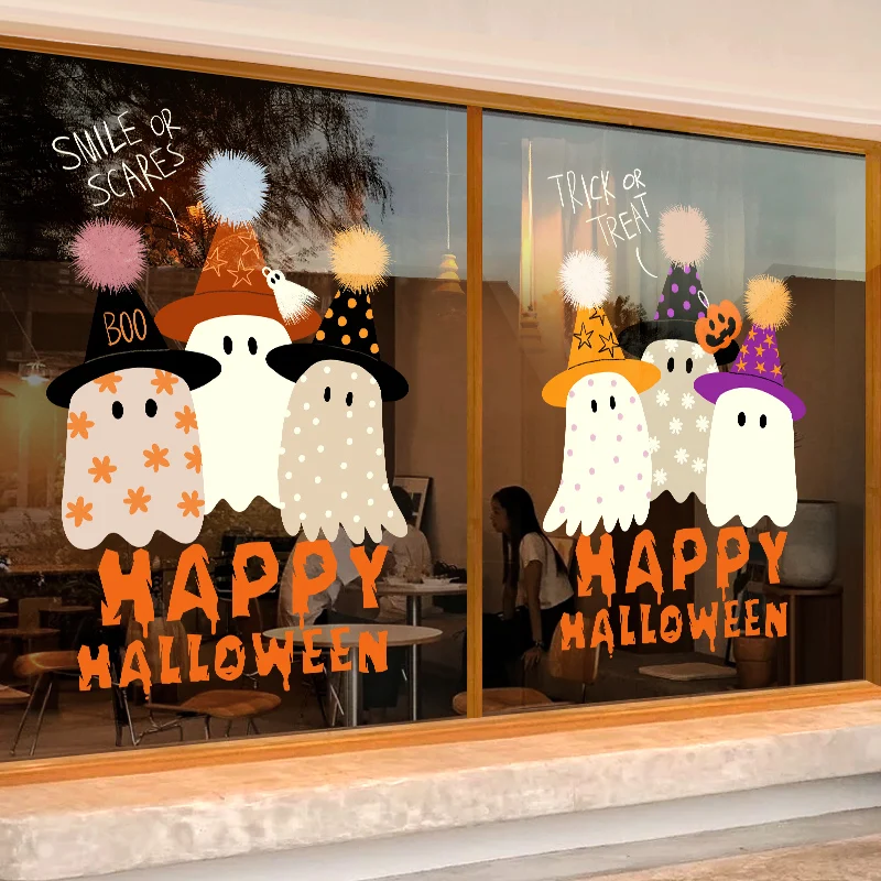 

Наклейки на тему Хэллоуина, статические наклейки