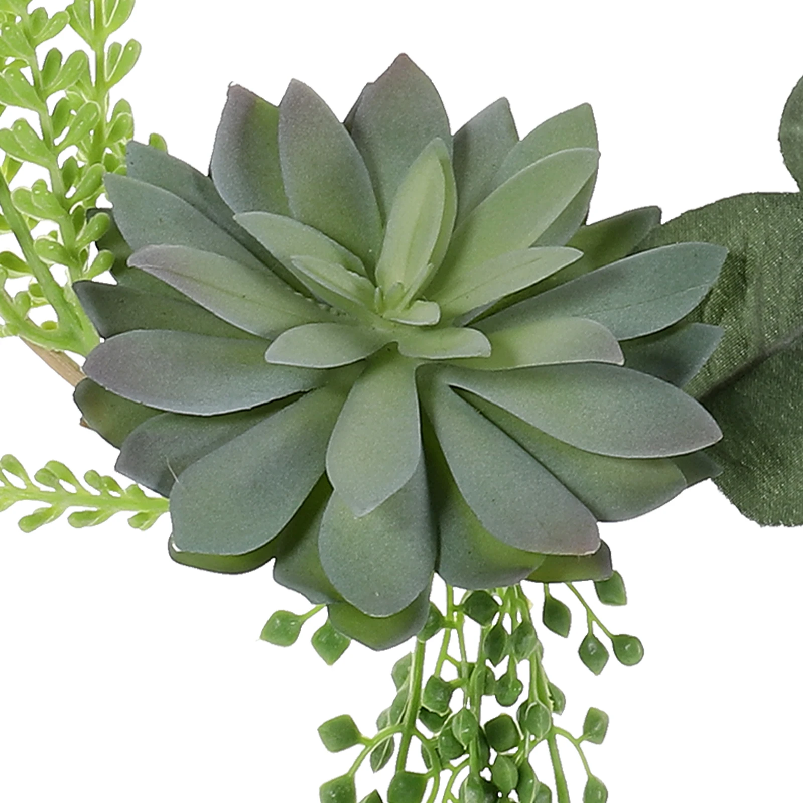 

Hanging Artificial Succulents Wreath Garland Decor Fake Greenery Wall Decor For Indoor Outdoor Home Party Wall Hanging Ceiling