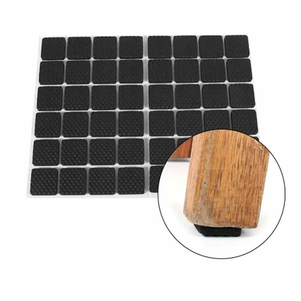 48Pcs Non-slip Self Adhesive Furniture Rubber Feet Pads Table Chair Floor Protectors Mat Round Sticky Pad For Sofa Chair Leg