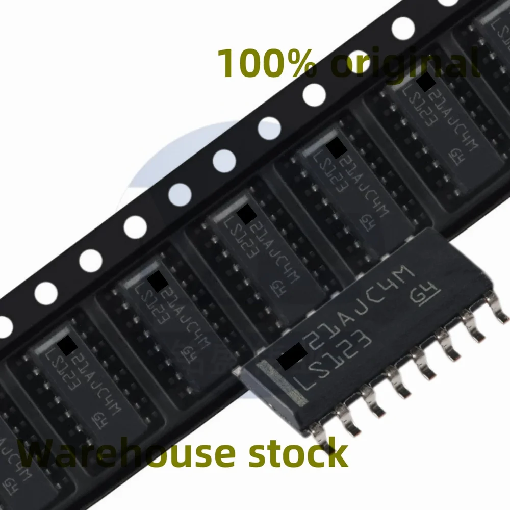 10PCS 100% new SMT SN74LS123DR silk screen LS123 SOP-16 single stable multi harmonic oscillator chip can be directly photographe