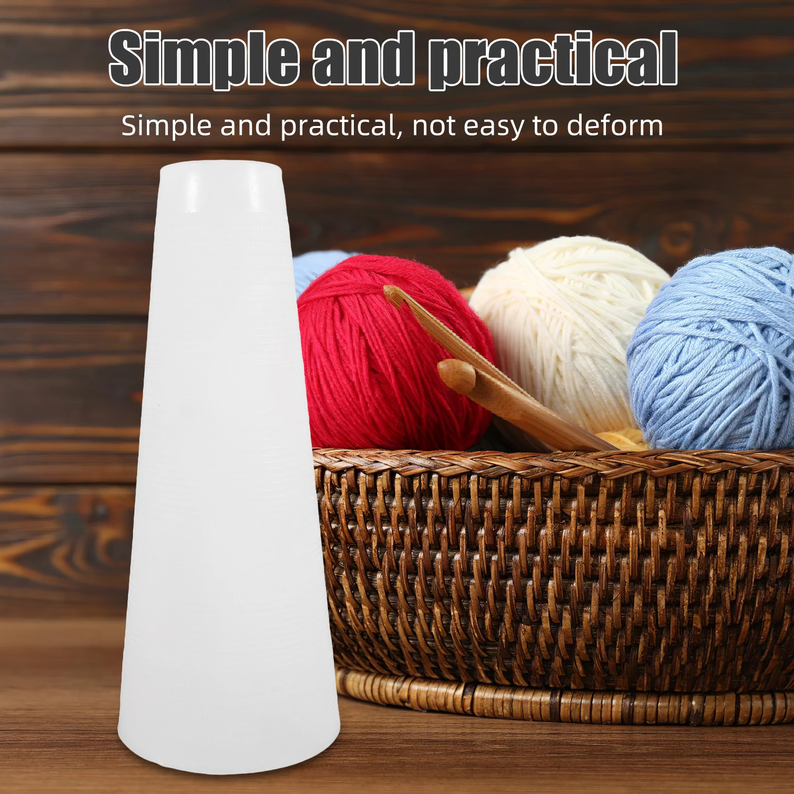

10 Pcs Plastic Yarn Tube Wire Weaving Bobbin Sewing Cones Pvc Pipe Cord DIY Craft Tangle Free Spool Knitting Lightweight