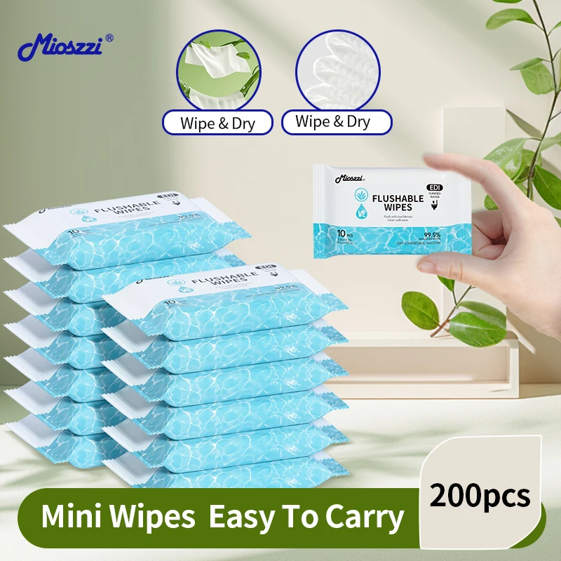 Flushable Wet Toilet Paper Eco-Friendly Soft And Durable Flushable Wipes for Personal Hygiene