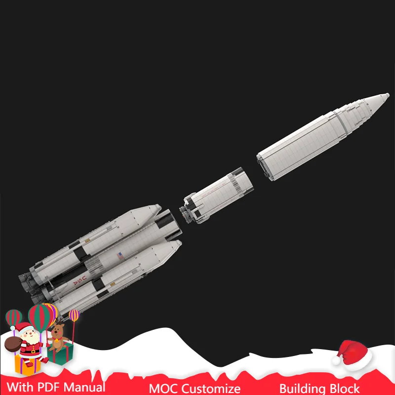 

5630 PCS Space Series Modified Launch Vehicle MOC Model Building Blocks Technology Assembly Bricks Toys Christmas Birthday Gifts