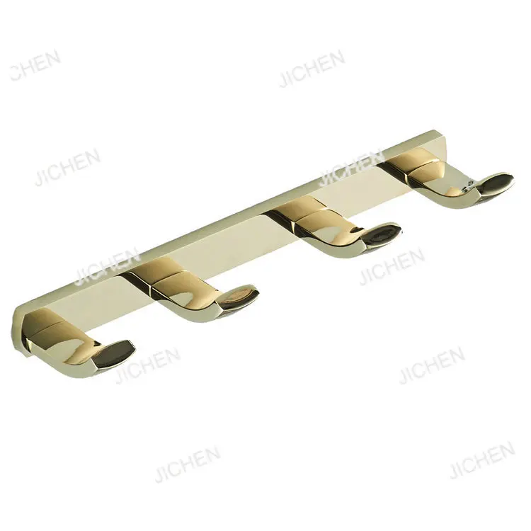 

Bathroom and bathroom hardware pendant, simple gold hook, entrance row hook rack