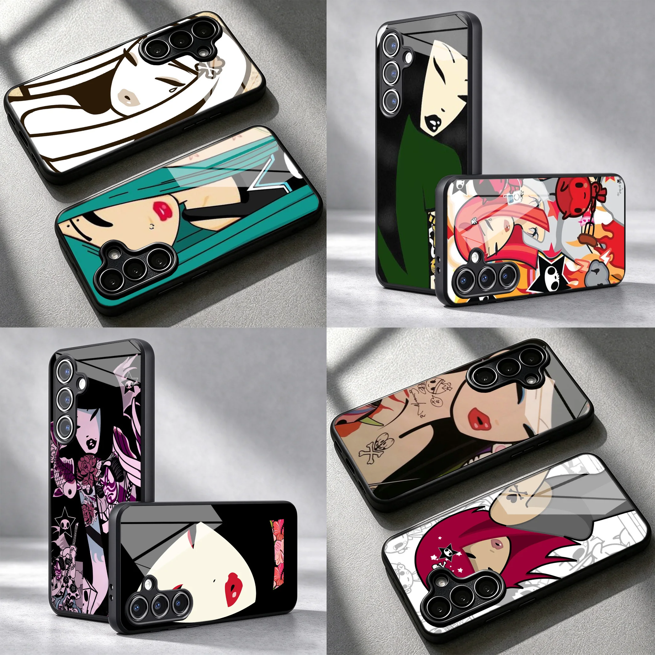 Cartoon T-Tokidokis Phone Case For Samsung A54 A53 A52S A34 A33 A32 A24 A23 A22 A14 A13 A04S A03S M54 M53 M52 M34 M62 A02S A12 A
