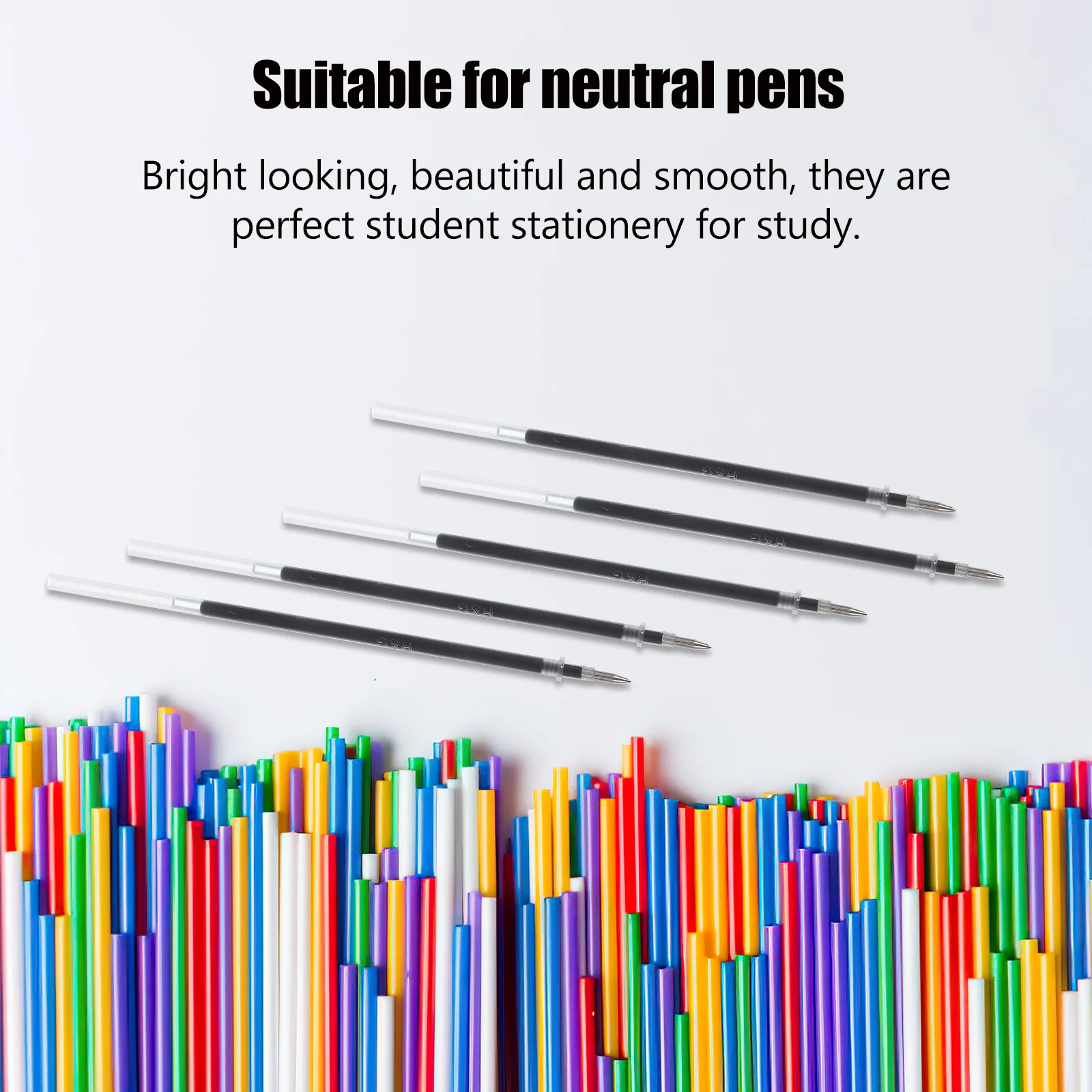 24 قطعة من أقلام الجل الأسود عبوات حبر ناعم سريع الجفاف للمكتب والمدرسة واللوازم المنزلية ومستلزمات عبوات أقلام الطلاب