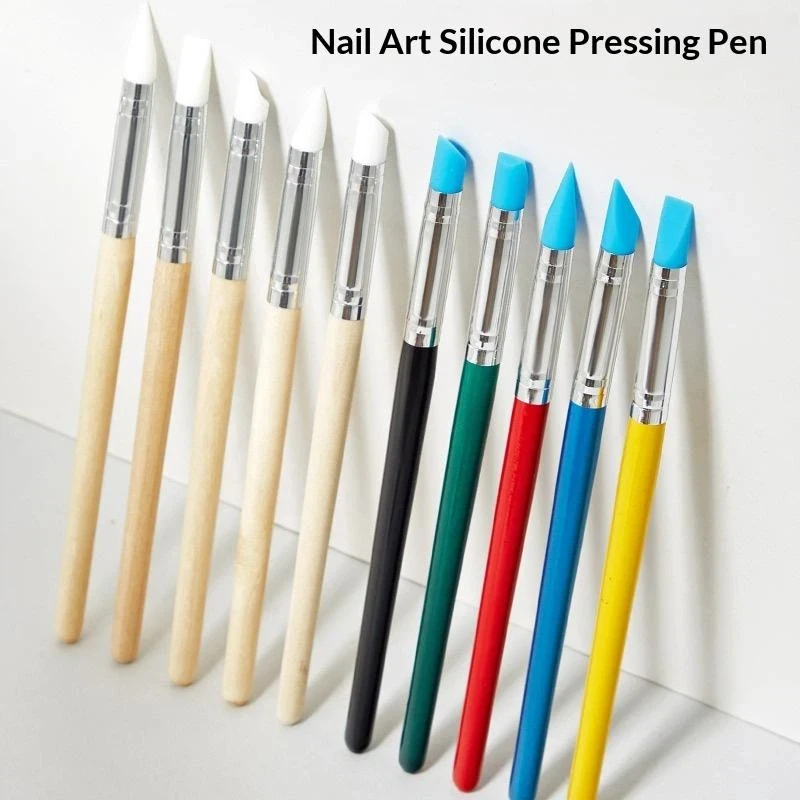 5/10Pcs Silicone Clay Sculpting Tool For Brush Modeling Dotting Nail Art Pottery Clay Tools DIY Carving Sculpting Tools