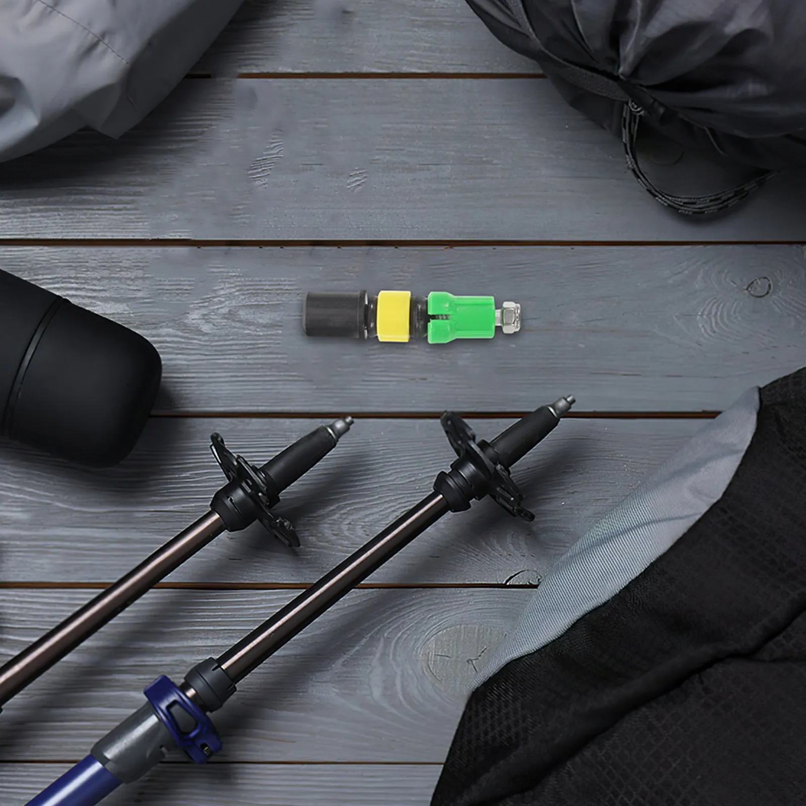 2Pcs Trekking Pole Expansion Tube High Strength Lightweight Quick Adjust Trekking Pole Replacement Parts Mountaineering Hiking