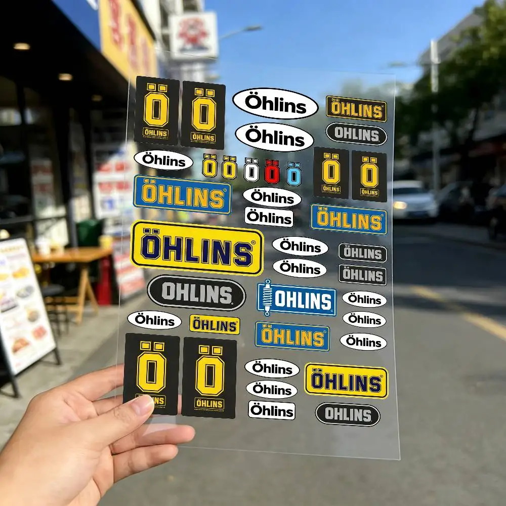 For Ohlins Reflective motorcycle stickers, 3M safety warning at night in the dark scooter helmets