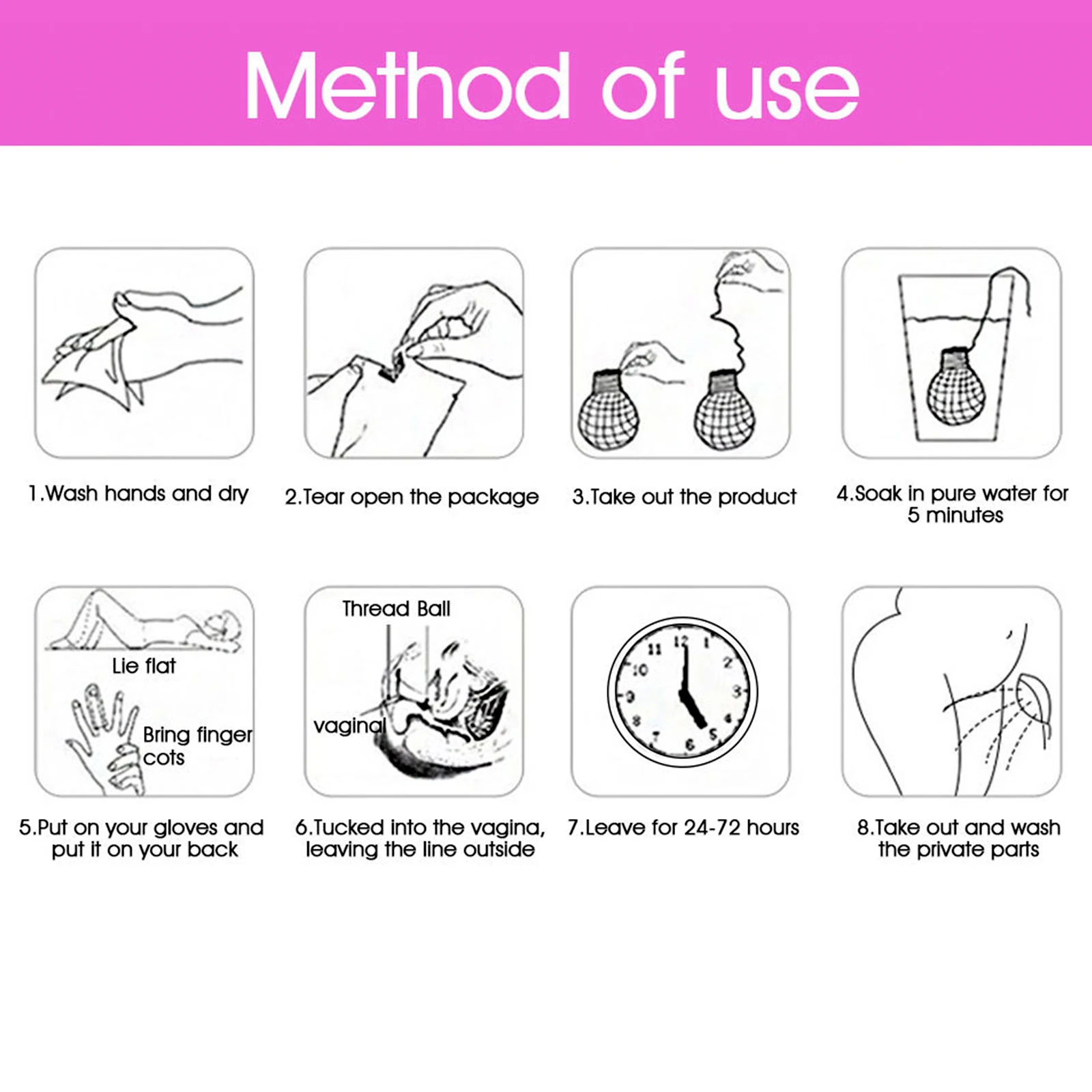 1 مجموعة حفائظ الأعشاب الرحم الرعاية الأعضاء التناسلية الأنظف أجزاء خاصة آمنة الحكة المهبلية التفريغ التمريض امرأة كبسولات