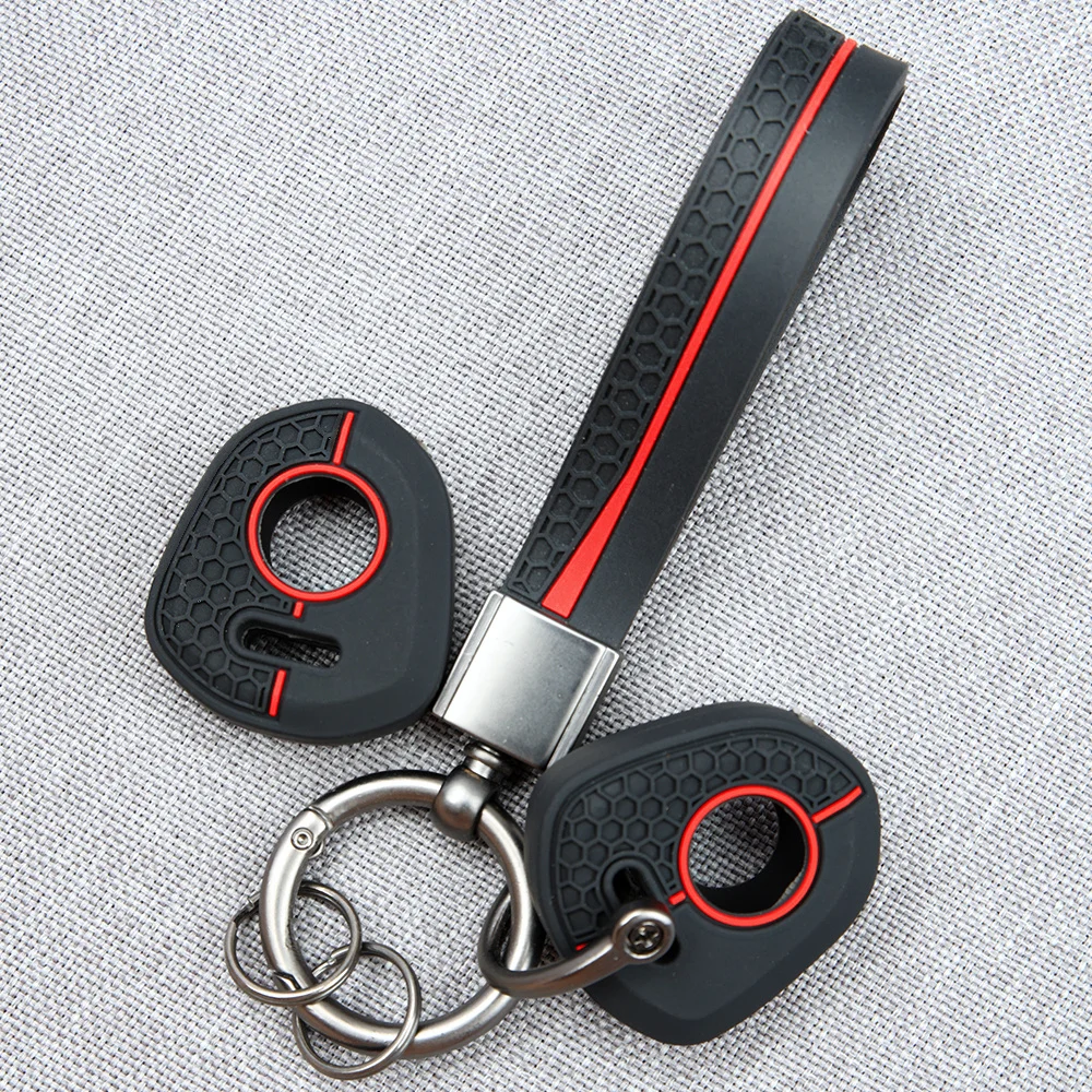For Honda CB650R CB 650R CB650 R CB600 CB800 CB1300 CBR600RR CBR900RR CBR1000RR CBR954RR Remote Key Case With Ring Strap Soft